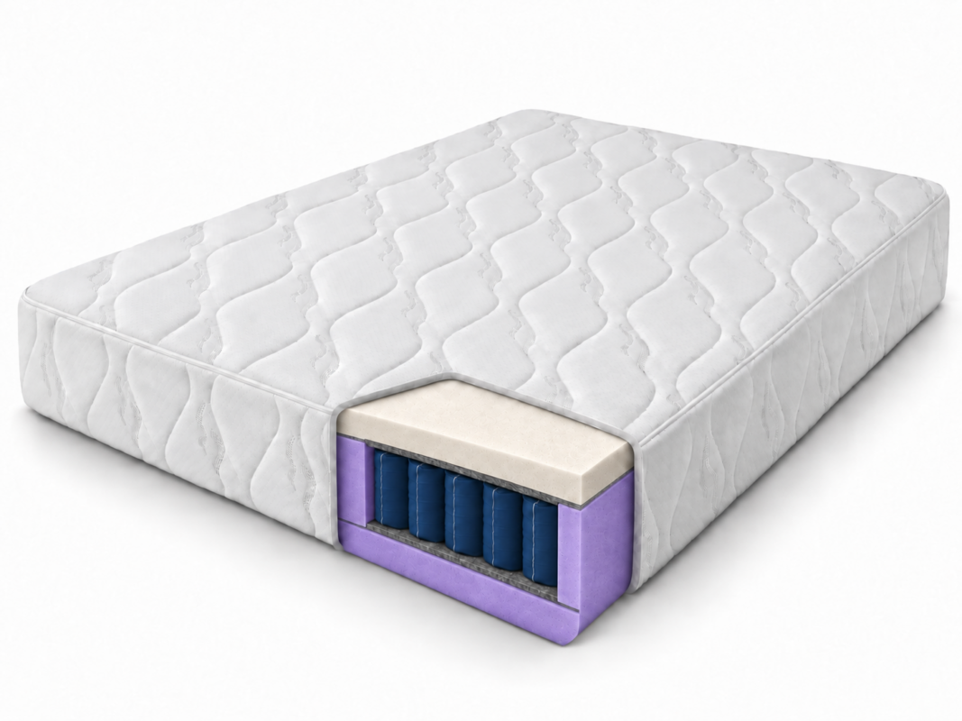 Materac COMFORT POCKET – przekrój warstw materaca (2)