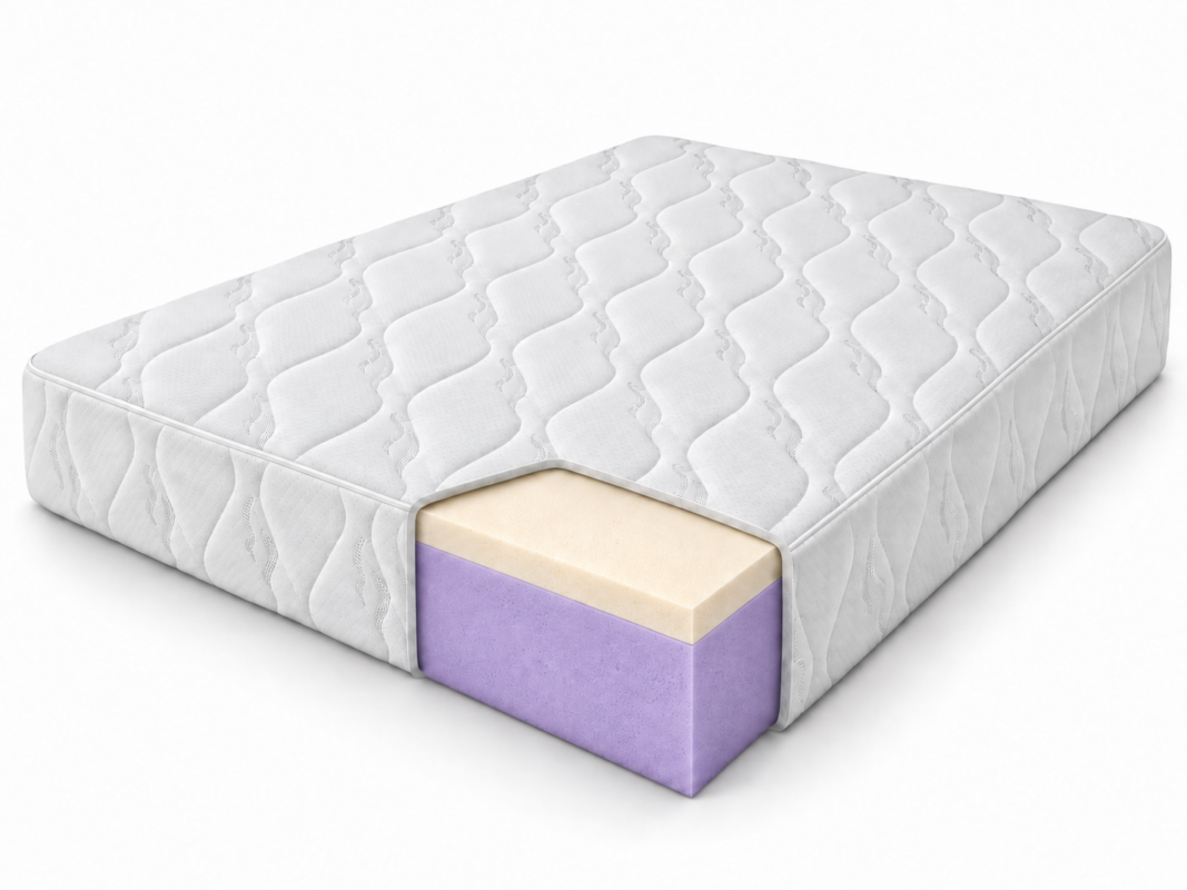 Materac SOFT VISCO – przekrój warstw materaca (2)